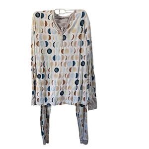 Little Sleepies Luna Neutral Women's Size XS Bamboo Pajama Set